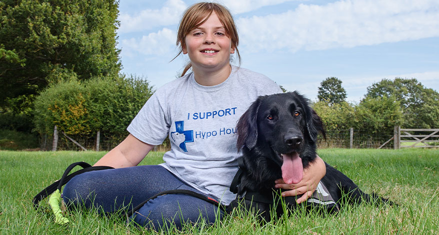 Axis Foundation helping hand to Hypo Hounds buys a specialist Diabetic Alert Assistance dog